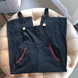 TeeBerry & Weave Apron Front Wide Leg Jumpsuit